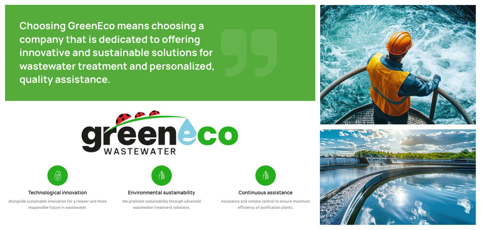 Greeneco Wastewater main image with company info